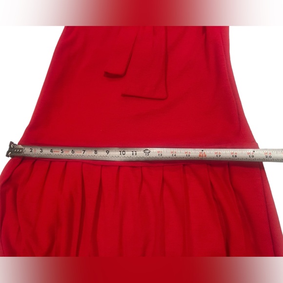 VINTAGE Jeanne Model Red sleeveless dress size 14. - Picture 5 of 10